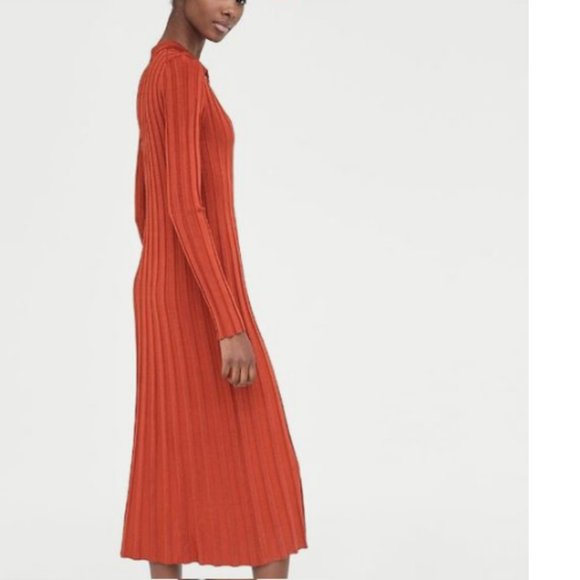 Zara | Dresses | Zara Knit Ribbed Dress 